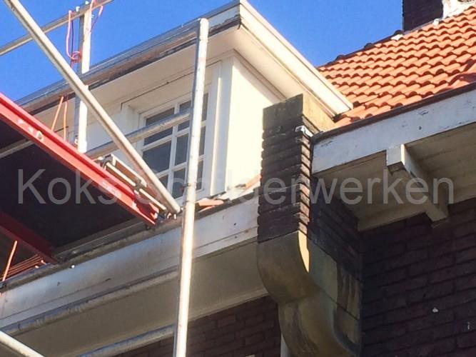 Opzetten steigers dakkapelrenovatie Eindhoven